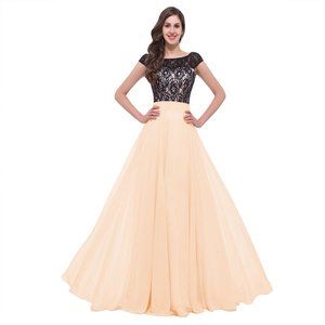 O-Neck Sleeveless Evening Long Dress